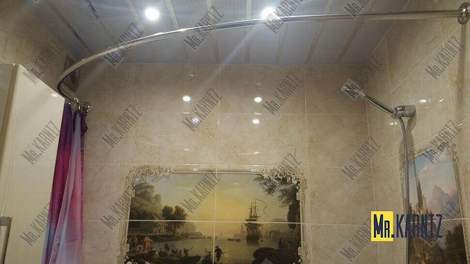 Карниз для ванны Akrilan Victoria 170х100 Усиленный 25 мм MrKARNIZ фото 10