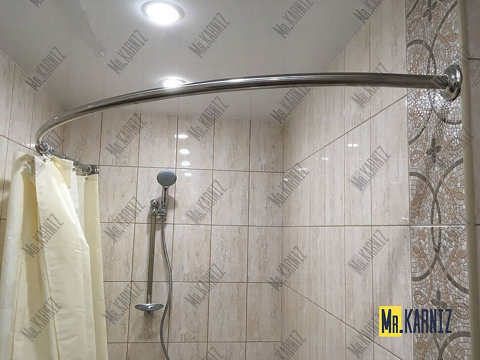 Карниз для ванны 1 MarKa Imago 160х105 Усиленный 25 мм MrKARNIZ фото 3