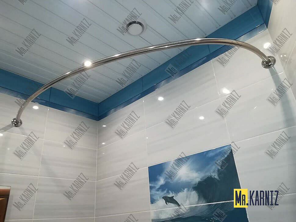 Карниз для ванны Vagnerplast Iris 143х143 Усиленный 20 мм MrKARNIZ фото 12