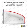 Карниз для ванны Cersanit Virgo Max 160х90 Усиленный 20 мм MrKARNIZ фото 1