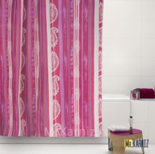 Штора для ванной Caterpillar бордовая