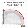 Карниз для ванны Kolpa-San Amadis 160х100 Усиленный 20 мм MrKARNIZ фото 1