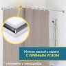 Карниз для ванной Угловой Г образный 135х60 Усиленный 25 мм MrKARNIZ фото 7