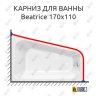 Карниз для ванны Kolpa-san Beatrice 170х110 Усиленный 20 мм MrKARNIZ фото 1