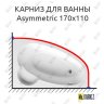 Карниз для ванны Ravak Asymmetric 170х110 Усиленный 20 мм MrKARNIZ фото 1