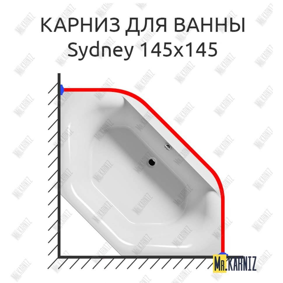 Карниз для ванны Riho Sydney 145х145 Усиленный 20 мм MrKARNIZ Карниз для ванны Riho Sydney 145х145 Усиленный 20 мм MrKARNIZ