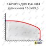 Карниз для ванны Фэма Доминика 160 Усиленный 20 мм MrKARNIZ фото 1