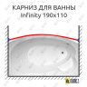 Карниз для ванны THERMOLUX INFINITY Передний борт 190х110 Усиленный 20 мм MrKARNIZ фото 1