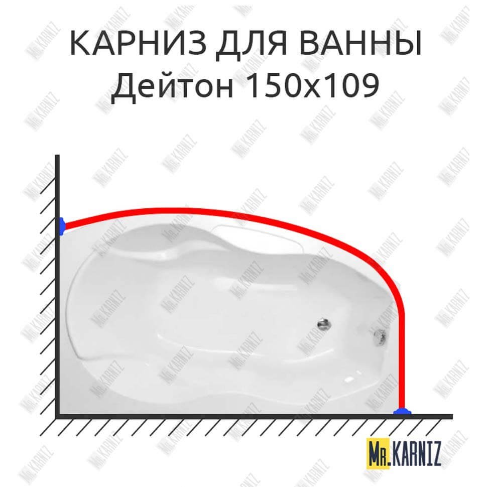 Карниз для ванны Radomir Дейтон 150х109 Усиленный 20 мм MrKARNIZ Карниз для ванны Radomir Дейтон 150х109 Усиленный 20 мм MrKARNIZ